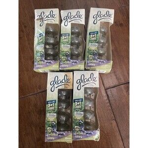 GLADE Scented Oil Candle refills Lot Of 5 Holiday Bayberry Spice New 20 Refills